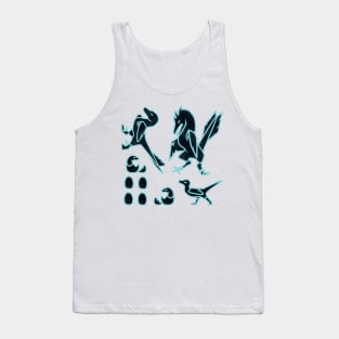 Raptor Family: Inverted Sticker Sheet Tank Top